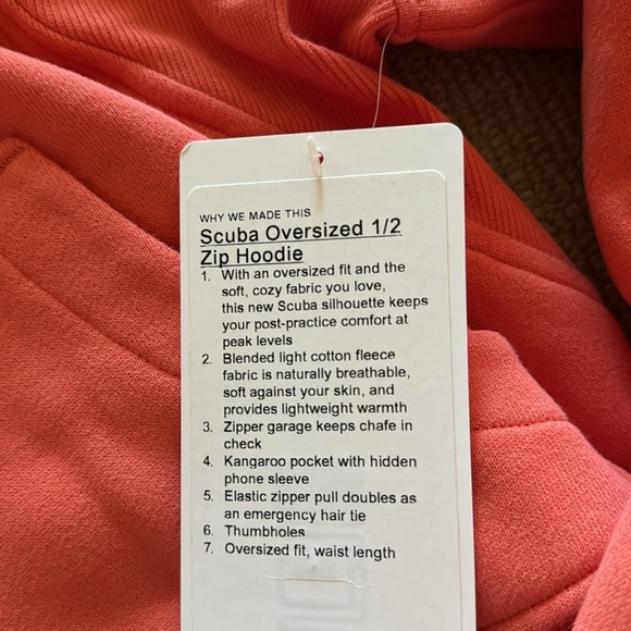 NET lululemon scuba oversized 1/2 zip - Picture 2 of 4